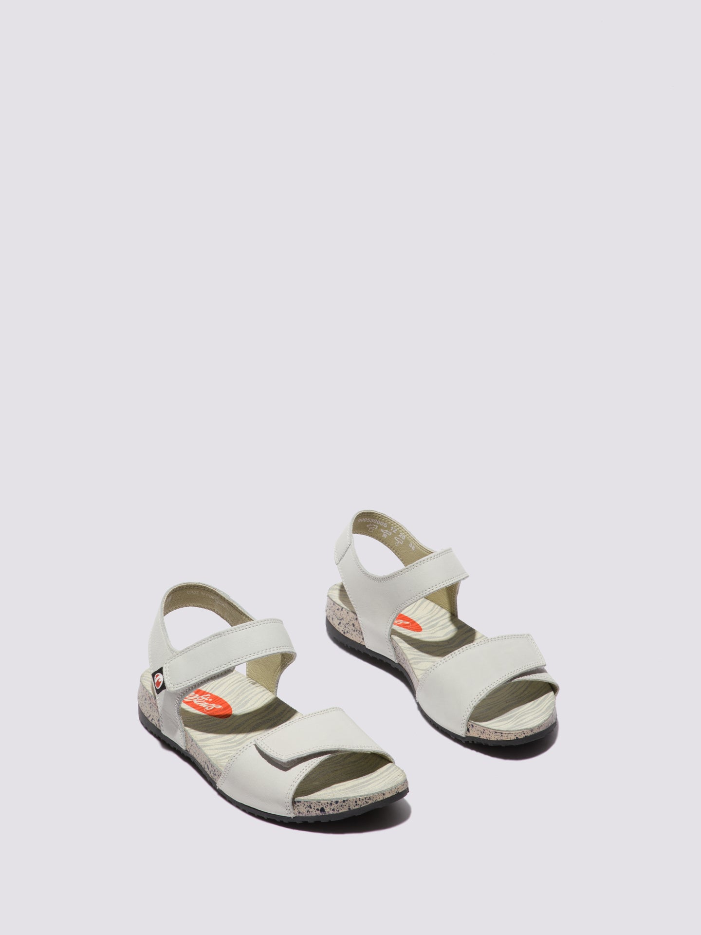 Softinos Velcro Sandals KIVA530SOF White